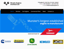 Tablet Screenshot of murphyengines.ie